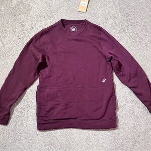 Asics womans Deep Purple Crewneck Sweater